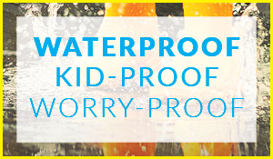 Finally - Waterproof, Kid-Proof, and Worry-Proof luxury vinyl flooring. On sale this month only!