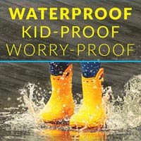 Luxury Vinyl that's Kid-Proof, Waterproof and Worry-Proof! Stop by today to see our selection!